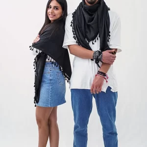 Pure Black Hirbawi® Kufiya, Hirbawi Kufiya, Shop Analog Apparel, Eco Friendly, Green, Human, style, bohemian