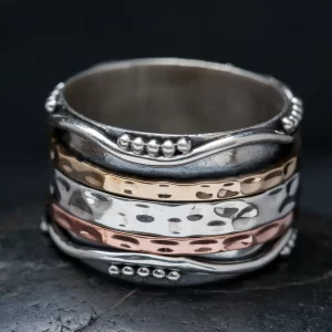 Silver Trinity Spinner Ring