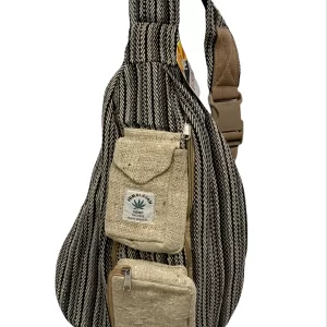 hemp, beach, hike, commute, computer, cross body, backpack, bohemian