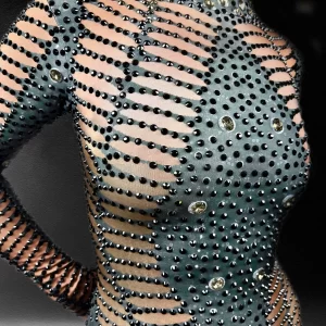 Kira Rhinestone Festival Catsuit